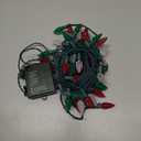 Battery Operated Christmas Lights,26 Ft 50 LED Lights Battery Powered LED Decoration String Light with Timer Flash Twinkle,C6 Red & Green & White