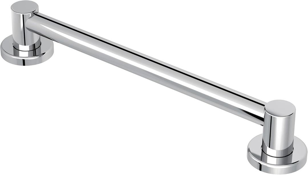 Moen YG0418CH Bathroom Safety 18-Inch Stainless Steel Modern Bathroom Grab Bar, Chrome