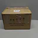 Brightever 120FT Outdoor String Lights Waterproof, 2700K Bright LED Patio Lights with 62 ST38 Shatterproof Vintage Bulbs, Retro Connectable Edison String Lights for Outside, Garden, Balcony, Porch (120FT-Warm White, Black Wire)