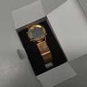 Women's Step Counter Pedometer Watch with Stainless Steel Bracelet, Stylish Design, No App, No Charging Needed for Step, Calorie, Distance, Alarm, Countdown TimerTU-2401