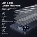 TORRAS [2X Tempered Screen Protectors OriginFit Case for iPhone 14 Pro Case Slim Fit with All-Round Protection, Super Thin Lightweight Hard Phone Case-6.1 Inch, Matte Black