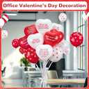 120 Set Valentine's Day Office Decor for Employees Staff Funny Work Decorations Celebrate Team Bonding for Workplace Coworker Office (Heart,Round)