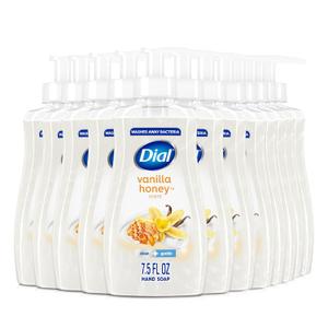 Dial Liquid Hand Soap, Vanilla Honey, 7.5 fl oz, Pack of 12
