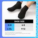 BAMBOO COOL Men's Ankle Socks Athletic Low Cut Heel Tab Cushioned Moisture Wicking, Running Arch Support Breathable, 8 Pack (Black, L)