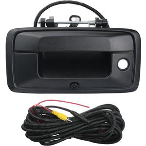 Backup Camera Tailgate Handle Rear View Camera Liftgate Latch Handle with Keyhole Compatible with 2014-2015 Chevrolet Chevy Silverado Sierra 1500 Replaces 23128692