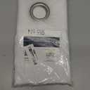 No. 918 Emily Sheer Voile Grommet Curtain Panel, 59" x 95", White