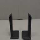 6 Pack - 6 inch Black Hidden L Shelf Bracket (1/5 Inch Thicked) Iron Floating Shelf Brackets Rustic Industrial Metal Brackets for Shelf Support