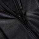 Newrara Adult Shiny Graduation Cap and Gown Tassel Set for High School & Bachelor (45 Plus, Black)