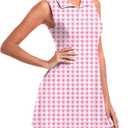 Women's Golf Tennis Dress Athletic Workout Dress with Shorts and Pockets, Size S