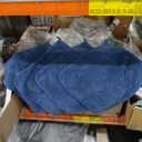 8 Piece Large Navy Family Bath Towel Set-2 Oversized Bath Towel Sheets,2 Hand Towels,4 Washcloths-600GSM Soft Highly Absorbent Quick Dry Beach Chair Towels Woven Towels for Bathroom Hotel and Spa