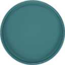 Ceramic Plant Saucer, 6.3 Inch Plant Water Catcher Tray, Plant Pot Saucers for Indoor/Outdoor Plants/Flower Drainage Drip Water Tray [Round Green Blue]