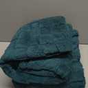 NEWCOSPLAY Super Soft Throw Blanket Dark Teal Premium Silky Flannel Fleece Leaves Pattern Lightweight Bed Blanket All Season Use (Dark Teal, Throw(50"x60")