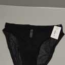 On Gossamer Women's Gossamer Mesh Hi-Cut Brief Panty (Medium, Black)