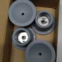 FDXGYH 4 Pcs 1" Replacement Feet for Shower Chair Bath Seat Shower Bench and Tub Transfer Benches Non-Slip Rubber Suction Cup Feet with Built-in Shims