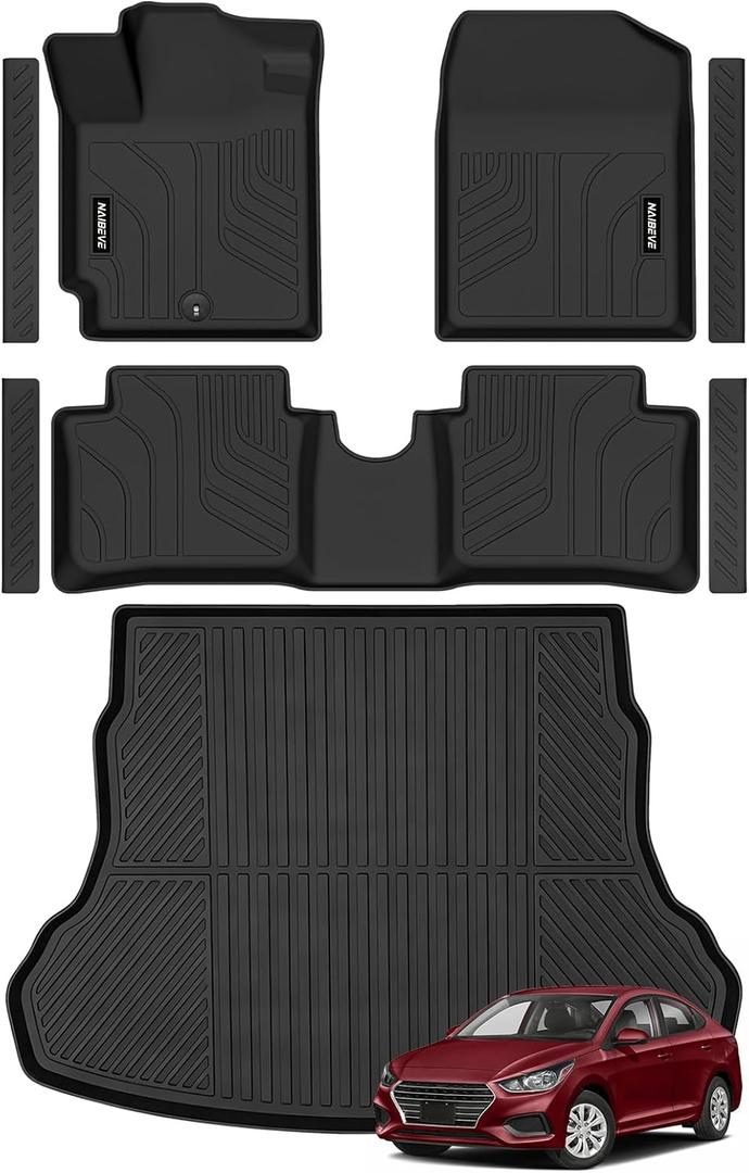 Naibeve Floor Mats for 2022-2026 Nissan Frontier Crew Cab (Not King Cab)