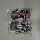 2 x Under Armour Women's Mini Athletic Headbands, 6-Pack (Red (600)/White)