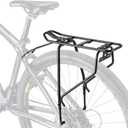 Bike Rear Rack - Bicycle Pannier Rack Compatible with MIK System, Bike Cargo Rack for Disc Brake/Non-Disc Brake Mount - Height Adjustable for 26"-29" Frames