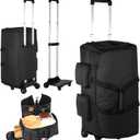 Rolling Garment Bags for Travel, Garment Bag with Wheels, Convertible Garment Duffel bag, Carry On Garment Bag with Shoe Pouch, Rolling Duffel Bag with Detachable Trolley