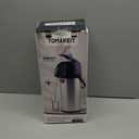TOMAKEIT Airpot Coffee Dispenser Thermal with Pump,3L/102 Oz Insulated Stainless Steel Large Airpot Coffee Carafe Lever Action for Hot/Cold Water,Thermal Carafe for Hot Cocoa for Parties