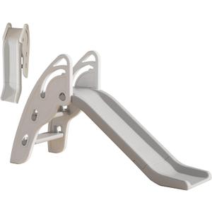 Toddler Slide Large Play Climber Slide PlaySet with Extra Long Slipping Slope Indoor Slide Kids Slide Toddler Playground Toddler Slide Outdoor Toys for Toddlers (White)