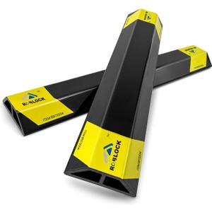 ROBLOCK 18'' Heavy Duty Car Stoppers for Garage, Parking Aid Gadgets Protects Car and Garage Walls, Parking Stopper Easy to Install, 2 PCS