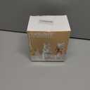 PEACELOVER Easter Bunny Figurines Hand Painted, Resin Bunny Statues Weather Resistant, 4.72 Rabbit Statue Decor Tabletop Ornament Set of 2 with Carrots and Eggs(White Set)