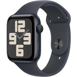 Apple Watch SE (2nd Gen) [GPS 44mm] Smartwatch with Midnight Aluminum Case with Midnight Sport Band M/L. Fitness and Sleep Trackers, Crash Detection, Heart Rate Monitor, Retina Display