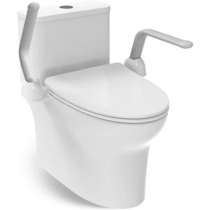 Toilet Safety Rail, Heavy Duty Foldable Toilet Handrail, Aluminum Alloy Support Up to 480LBS Perfect for Elderly Senior Handicap Pregnant