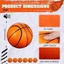 MiniInflat 6 Pcs 4'' Mini Foam Basketballs for Kids Adults, Squeeze Stress Ball Safe Soft Replacement Beach Pool Basketball for Indoor Hoop Toddler Quiet Bouncy Sport Game (Orange)