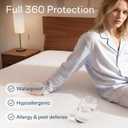 Niagara Waterproof 360 Protection Zippered Mattress Pad Queen 60x80 Non Noisy Cooling Breathable Ultra Plush Protector Absorbent Extra Deep Fits 20 Inches Deep Mattress