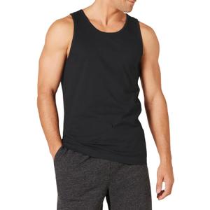 Essentials Slim-Fit Men's Tank - Casual Wear (Large, Black)