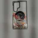 for Samsung Galaxy S24 Ultra Case for Women - Girls Cute Design Compatible with Magsafe Magnetic Ring Holder Stand Mushrooms Butterflies Phone Covers Aesthetic Girly TPU Funda for S24 Ultra