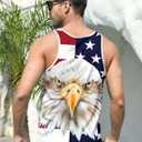 RAISEVERN Mens Tank Tops Summer Sleeveless Tee Cool Workout T-Shirts Beach Novelty Undershirts (XX-Large, A Flag 01)