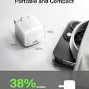 Belkin Compact Charger Block 30W - 1M USB-C to C Cable Included, USB-C PD Super Fast Charging - Samsung Galaxy S25, Apple iPhone 17, Air, Pro, iPad, Nintendo Switch 2, Google Pixel 10, etc. - White