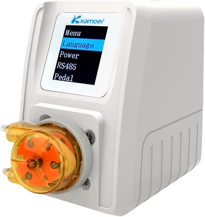 Kamoer M1-STP Intelligent peristaltic pump 24V stepper motor adjustable programmable low flow liquid dosing pump with control for laboratory aquarium 0-88ml/min