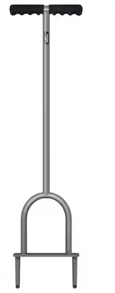 Walensee Lawn Coring Aerator, Manual Grass Dethatching Turf Plug, Core Aeration Tool Heavy Duty Aerator for Compacted Soils and Lawns to Prevent Lawn RunOff and Soil Compaction