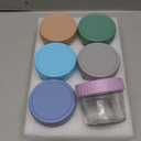 DRKIO 6 Pack Glass Baby Food Storage Containers - 4 Oz Baby Food Jars with Lids Baby Food Maker Microwave Dishwasher Freezer Safe 100% Leak Proof BPA Free Reusable