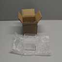 Tbestmax 2-Grid Qtip Holder, 4mm Thickness Cotton Ball Swab Organizer Acrylic Rectangle Bathroom Canister Makeup Pad Cosmetic Storage - Clear