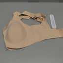 OEAK Womens Wireless Bras V Mesh Comfortable Bralette Supportive Tshirt Bra No Underwire Seamless Push Up Everyday Bras (Medium, Nude)