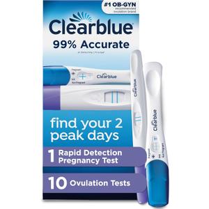 Clearblue Ovulation Complete Starter Kit, 10 Ovulation Tests and 1 Pregnancy Test (11 Piece Set)