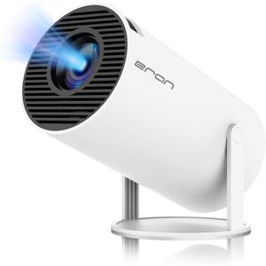 Mini Portable Projector, Support 4K 1080P with Dual-Band WIFI6 5G Wireless 5.0 Bluetooth Android 11,160 ANSI,180 Rotatable, Auto Keystone Correction, 35"-130" Screen Video Projector