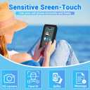 Waterproof Phone Pouch, IPX8 Double Space Cell Phone Case for iPhone 15 14 13 Pro Max Plus Samsung Galaxy S23 S22 Ultra, Detachable Lanyard, Cruise Ship Essentials, 2 Pack(Black+Black)