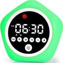 Kids Alarm Clock, Ok to Wake Clock with Green Light Red Light, Toddler Sleep Training Clock for Children