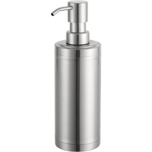 GAPPO Brushed Nickel Soap Dispenser Stainless Steel Metal Pump Hand Lotion Bottle for Bathroom, Bedroom and Kitchen(300ML/10.15Ounce)