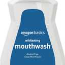 Amazon Basics Teeth Whitening Mouthwash, Alcohol-Free, Clean Mint, 32 Fluid Ounces, 1-Pack, Previously Solimo