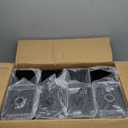 6x6 Post Base 8 Pcs,Inner Size 5.5"x5.5" Post Base Brackets, Heavy Duty Powder-Coated Post Anchor Fence Post Anchor,Black Wood Post Brackets for Pavilion Deck Railing Support Deck Base Plate
