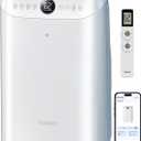 12000 BTU Portable Air Conditioners, 6-IN-1 Wi-Fi Smart AC Unit with APP & Voice & Remote Control, Auto-Evaporation, Quiet Cooling, 24H Timer, Dehumidifier, Fan, Window Kit Included, White