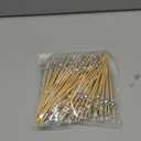 Disco Ball Cocktail Picks - 100 Count Decorative Toothpicks for Appetizers, 4.7 Inch Long Bamboo Skewers, Fancy Garnish Sticks for Martini, Charcuterie Board, Party Decorations, Bar Decor Accessories (Silver)