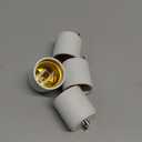 Onite GU24 to E27 E26 Adapter for LED Bulb, GU24 to Medium Base Converts Your Pin Base Fixture to Standard Screw-in Lamp Socket 4Pack