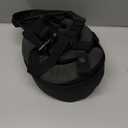 YFONG Travel Pillow for Long Flight Airplanes, Head Strap Combo with 3D Contoured Eye Mask for Sleep, Neck Pillow for Car Trip Essential, 360 Support Memory Foam Headrest, Prevent Head Bobbing, Black